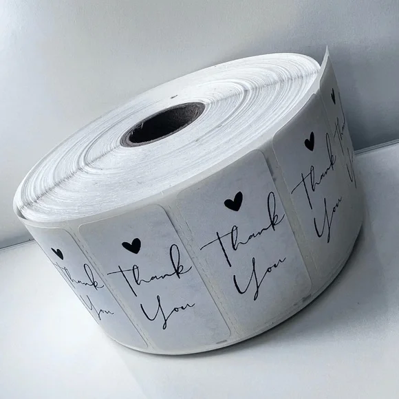 Pack of 100 stickers | Thank You roll for Poshmark |  Shipping Supplies​ new - Picture 3 of 4